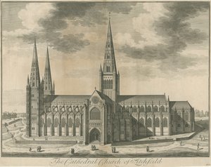 Lichfield Cathedral - South View by Unbekannt