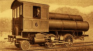Locomotive running on air pressure