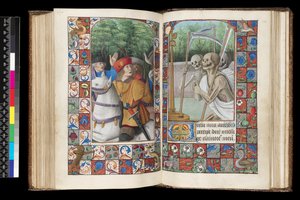 Office of the Dead, Matins, The Three Living and the Three Dead, from a Book of Hours by Unbekannt