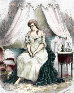 Madame du Barry locked up in the Abbey of Pont-aux-Dames in 1774. 19th century