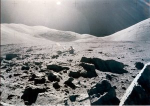 Manned Space Flight, USA, Apollo 15 Panoramic view of the Lunar surface by Unbekannt