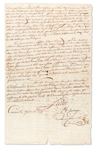 Manuscript letter signed 