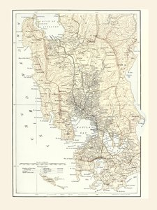 Map of Manila, Philippines and the seat of war during the Spanish-American War of 1898 by Unbekannt