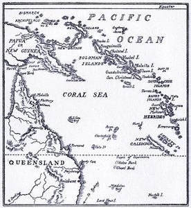 Map of Melanesia by Unbekannt