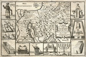 Map of the Journey of the Israelites, Since Their Exit from Egypt by Unbekannter Künstler