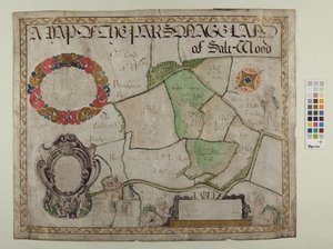 Map of the Parsonage Land of Saltwood by Alec Hunter