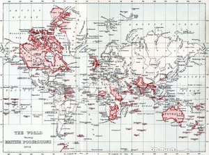 Map of the world showing British possessions in 1904 by Unbekannt