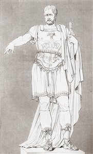 Marcus Furius Camillus (c. 446 – 365 BC), Roman Soldier and Statesman, from The Historic Gallery of Portraits and Paintings, Published 1808 by Unbekannt