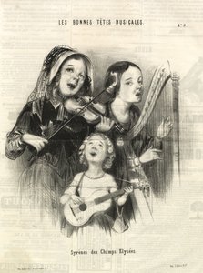 Mermaids of the Champs Elysées, Paris 1846