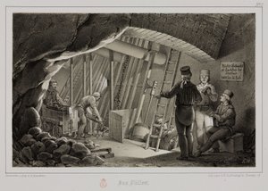 Filling station in a mine, c 1851 by Unbekannt