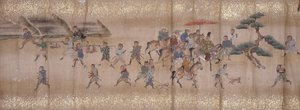 Monkeys Hunting by Unbekannter Künstler
