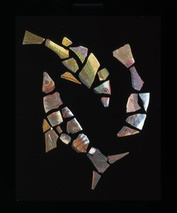 Mosaic fish tile fragments, c.1st century BC - 1st century AD by Unbekannt