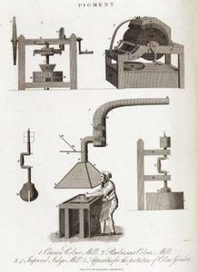 Pigment mill or grindstone by Unbekannt