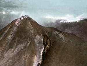 Mount Merapi Volcano on Java Island