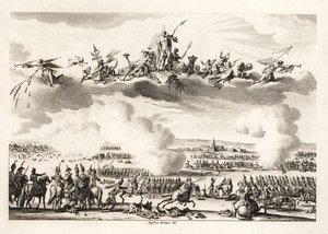Napoleon Bonaparte, First Consul of the French Republic, commanding the French Army at the Battle of Marengo by Unbekannt
