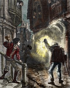 Night watchmen watch the streets of Paris in the Middle Ages and Renaissance by Alec Hunter