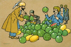 Old Tiflis: Watermelon Seller by Unbekannter Künstler