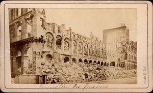 View of the Ministry of Finance in Ruins in May 1871