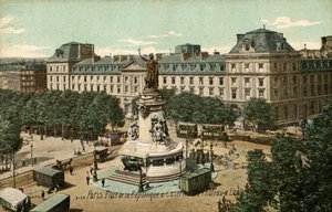 Paris, France: Place de la République and Caserne