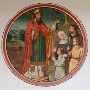Parish Church (Sint-Denijs-Boekel, Parochiekerk Sint-Denijs). South Aisle. A Wall Painting. by Unbekannter Künstler