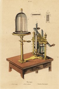 Pneumatic machine and batteries