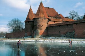 Castle in Malbork, Gothic Fortress Built by Teutonic Order by Benjamin Baud