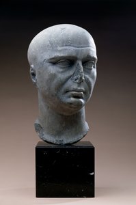 Portrait Head of a Priest of Isis with Shaven Head, Roman, 2nd Century AD by Unbekannt