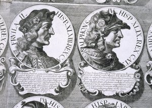 Portraits of Fruela II and Alfonso IV by Unbekannt