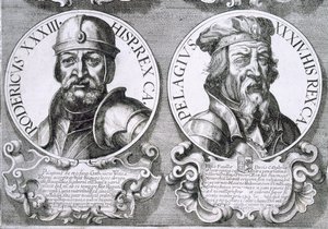 Portraits of Roderic and Pelagius by Unbekannt