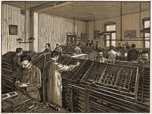 Printing shop in Budapest by Unbekannter Künstler