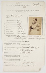 Prison Registration Card for Ann Graham by Unbekannt