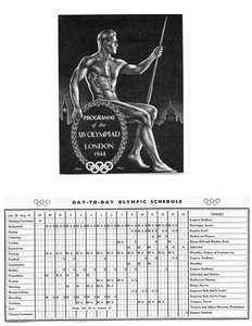 Programme of the XIV Olympiad in London and the Day-to-Day Olympic Schedule from July 29 to August 14 by Unbekannt