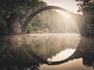 Rakotz Bridge - Study 5, Saxony, Germany, 2015 by Leopold Blonder