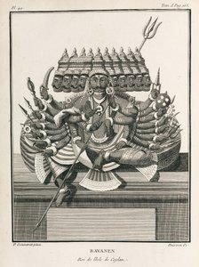 Ravanen, king of the island of Ceylon