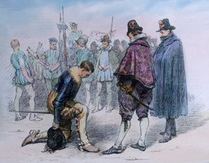 Rendering homage to Swedish king Gustav Adolf by Unbekannter Künstler