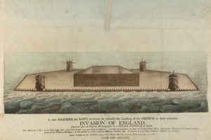 Representation of the French Raft Supposed to Invade Great Britain in 1798 by Unbekannter Künstler
