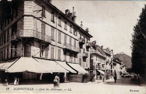 Albertville: View of the Quai des Allobroges