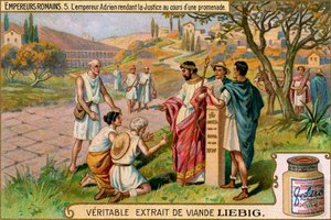 Roman Emperors - Liebig Meat Extract collectible card