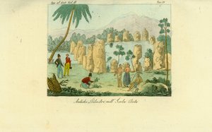 Ruins of Ancient Luta Pillars Erected by the Chamorro on the Island of Rota, Guam by Unbekannt