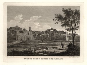 Ruins of the Baths of Diocletian, Rome