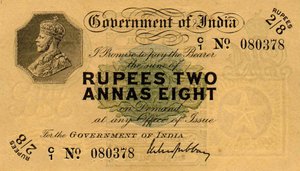 Rupees 2 and Annas 8 by Unbekannter Künstler