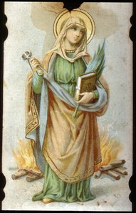 Sainte Appoline, Chromolithographic Cardboard by Unbekannter Künstler