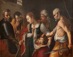 Salomon holding the head of Saint John the Baptist. G. Seghers, early 17th century