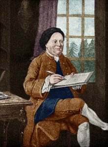 Samuel Richardson, portrait. English author 19 August 1689 - 4 July 1761. by Mason Chamberlin