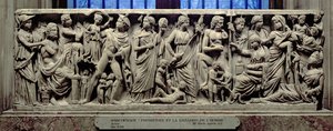 Sarcophagus with Relief Depicting Prometheus and the Creation of Man, Roman by Unbekannt