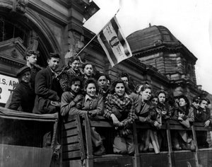 Second World War: Germany beginning 1946: Part of the 450 Jewish children and adolescents surviving from death camps to be transported to Marseille to reach Palestine