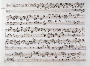 Sheet music page for Handel
