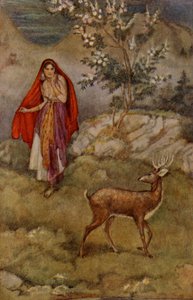 Sita Finding the Magic Deer