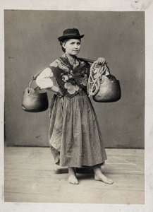 Small Trades: Portrait of Water Carrier, Venice - 19th Century by Unbekannt