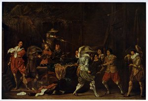 Soldiers brawl over a reward